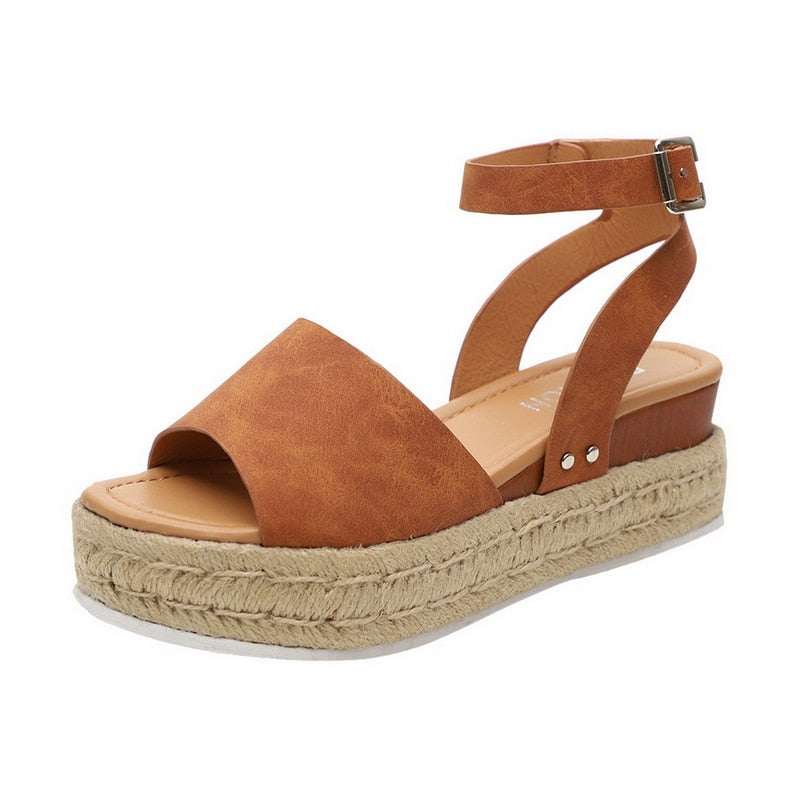 Thick-bottomed Fish Mouth Sandals - Gitelle