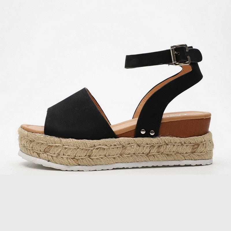 Thick-bottomed Fish Mouth Sandals - Gitelle