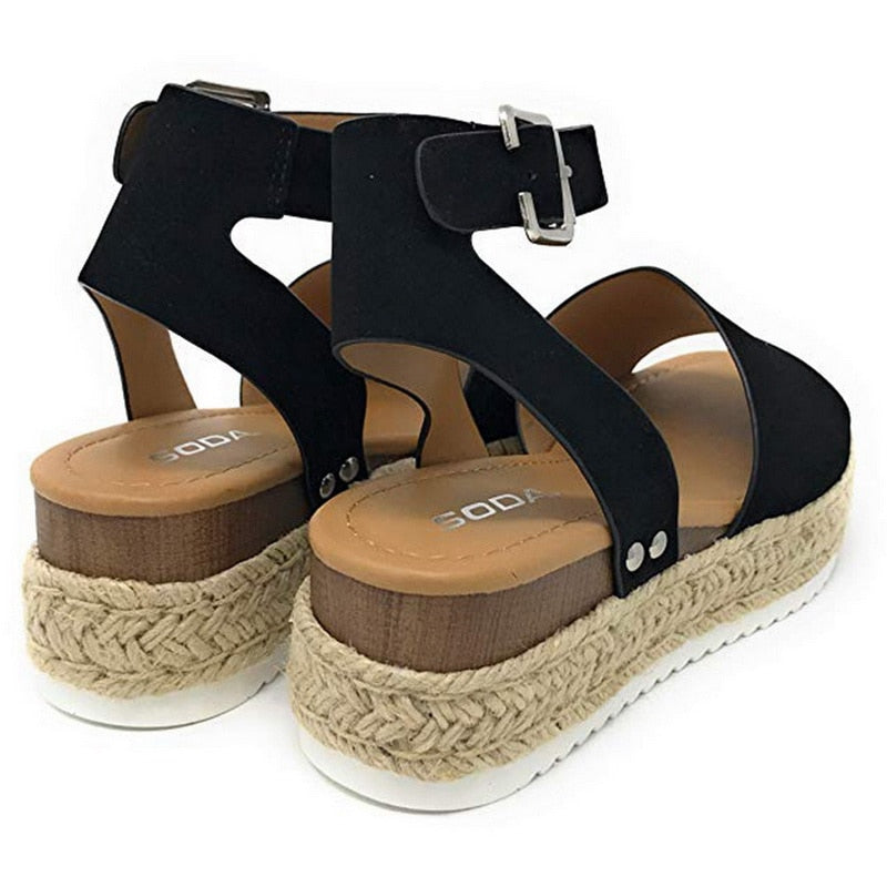 Thick-bottomed Fish Mouth Sandals - Gitelle